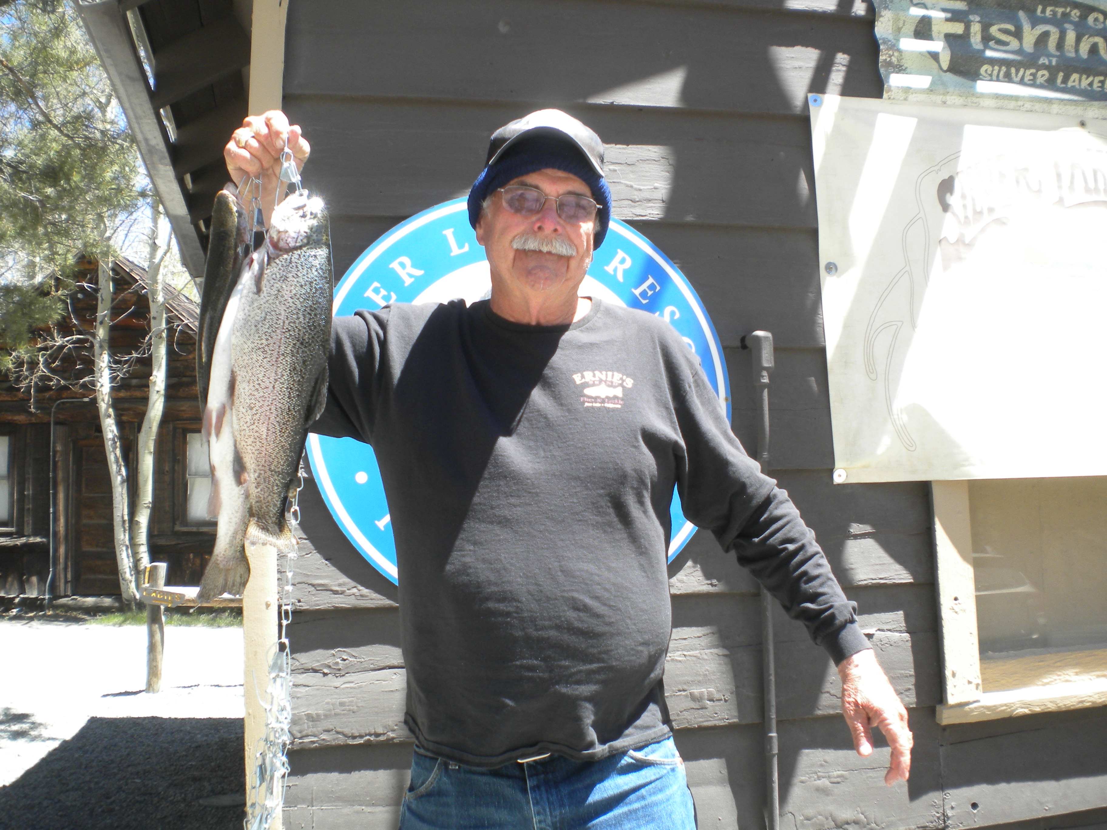Steve Buck from Prescott Valley AZ landed this nice 3 pound 5 oz Rainbow fishing from a Boat on Silver Lake