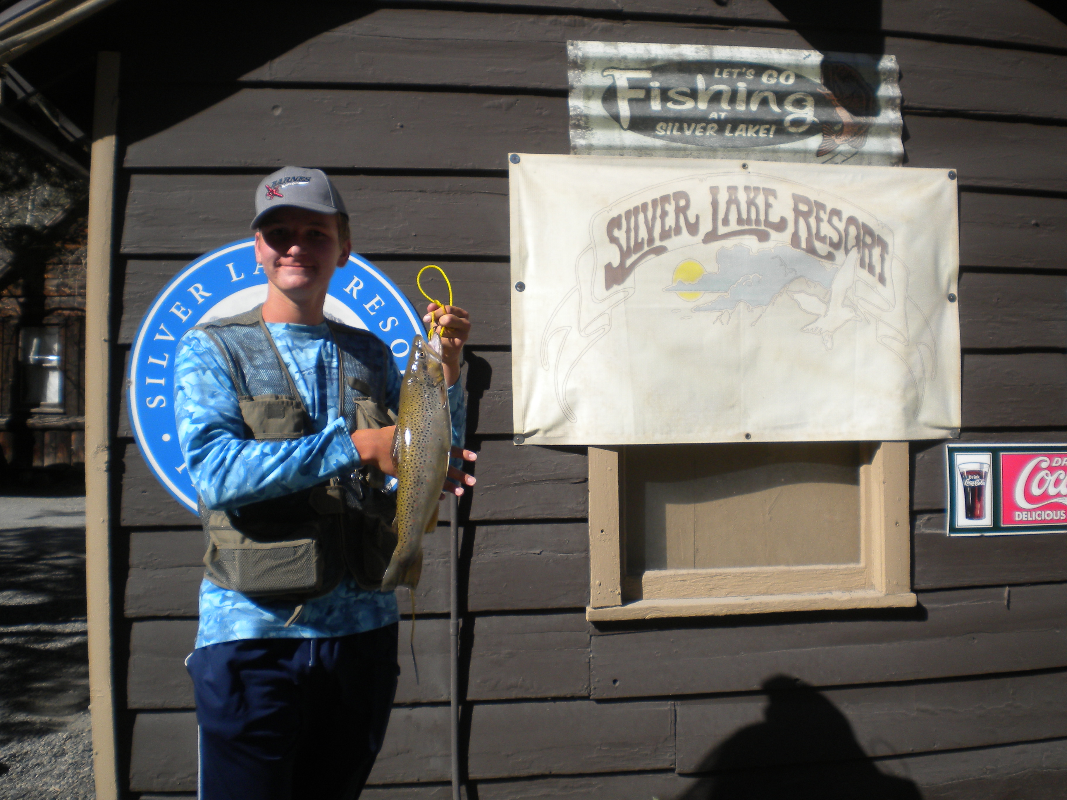 Damien Valencia landed this nice 2 pound 12 oz Brown out of Silver Lake using Salmon Eggs