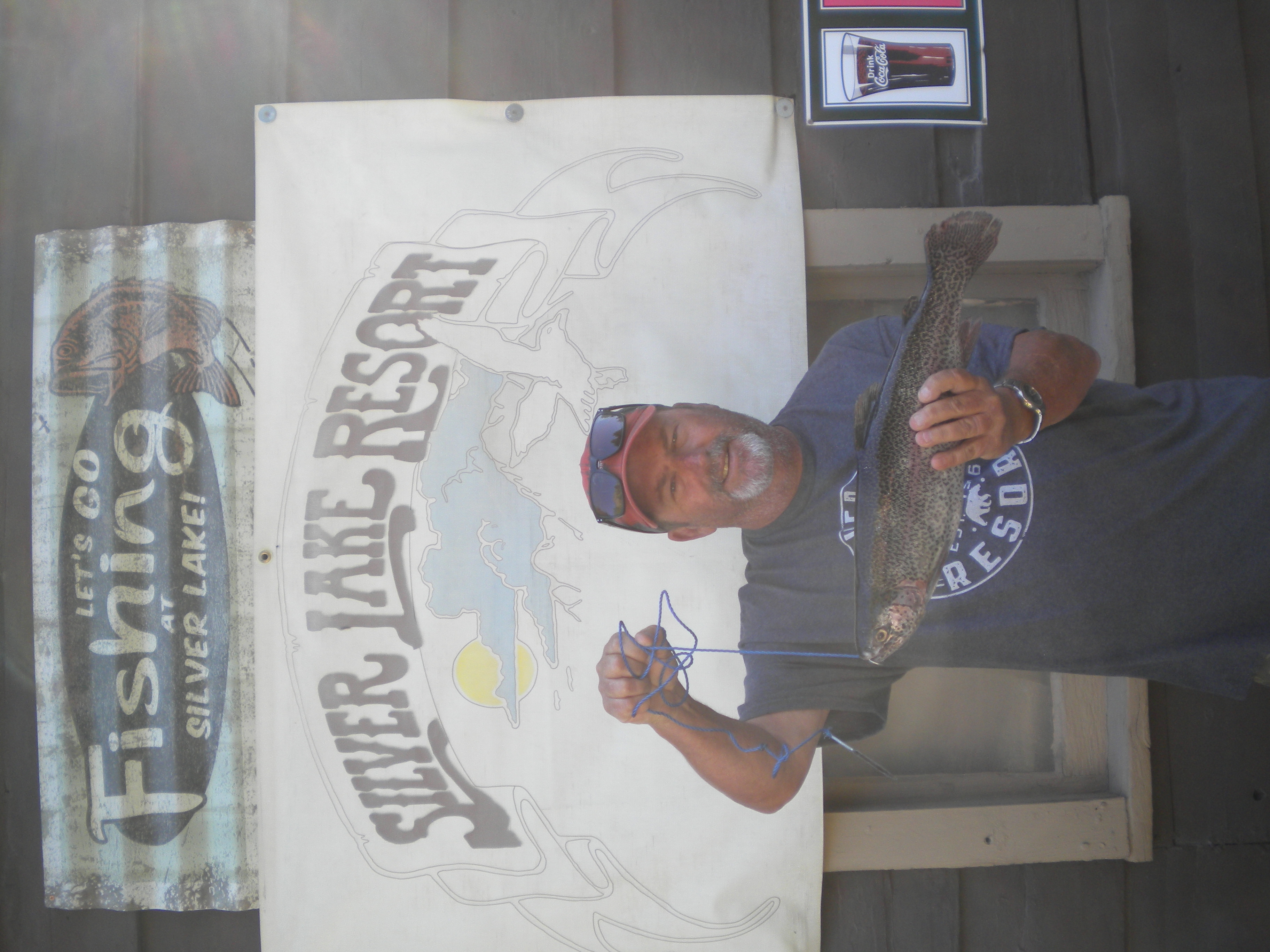 Tim Tait landed this nice 2 pound 11 oz Rainbow fishing from the shore of Silver Lake using Tequila Sunrise Power Bait