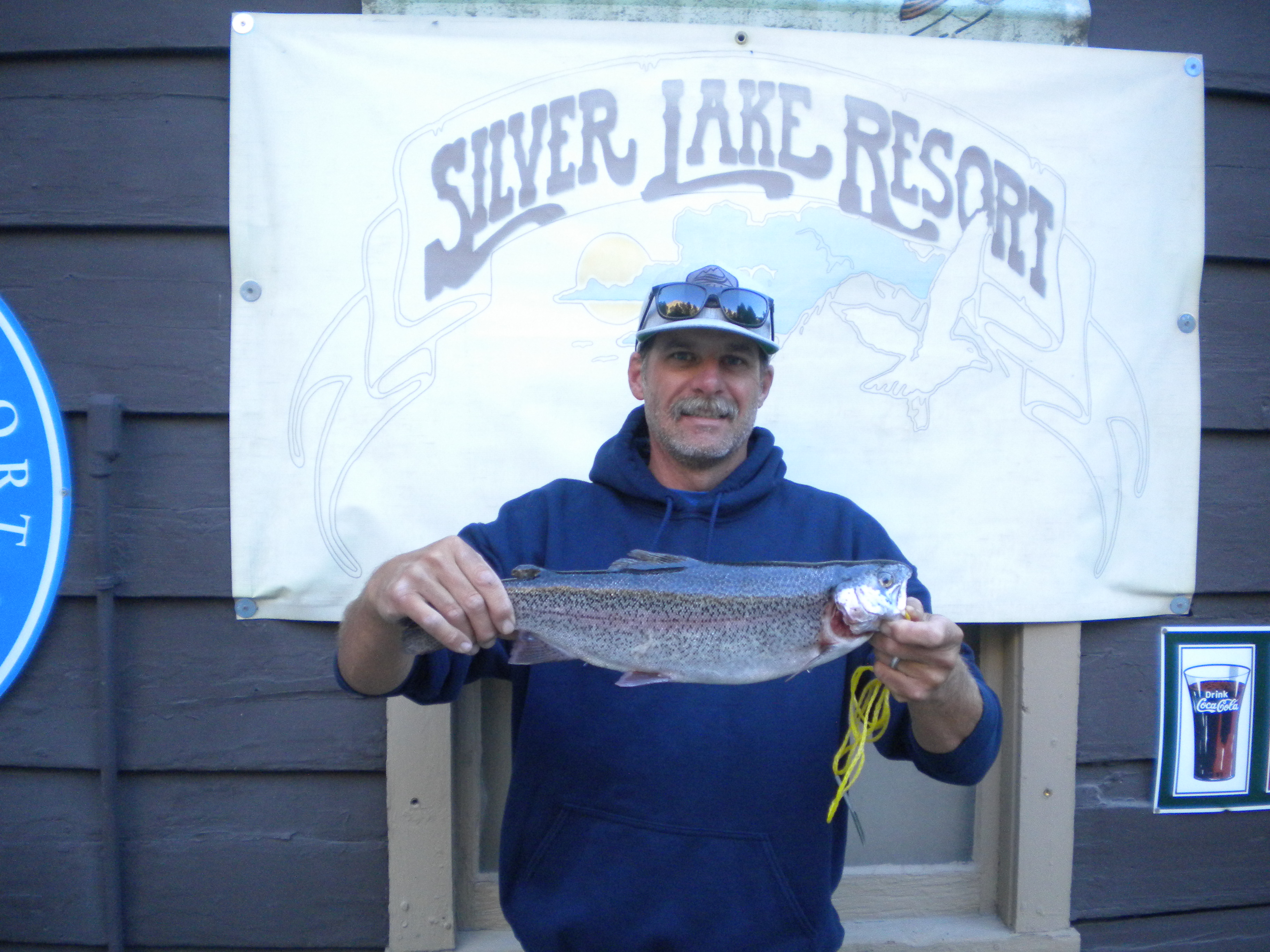 Jon Gerred landed this beautiful 3 pound 2 oz Rainbow trolling on Silver Lake using a Needle Fish