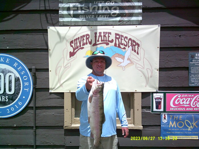 Randy Szwast of Temecula had a 6 pound 2oz Rainbow he caught from the shore of Silver Lake using a Mini Jig